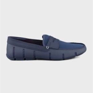 New Swims Navy Blue Mens Water Boat Shoes Loafers 11.5 $160